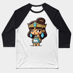 Cute kawaii queen with big eyes Baseball T-Shirt